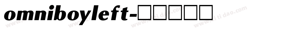 omniboyleft字体转换
