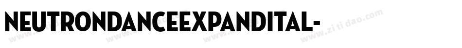 neutrondanceexpandital字体转换