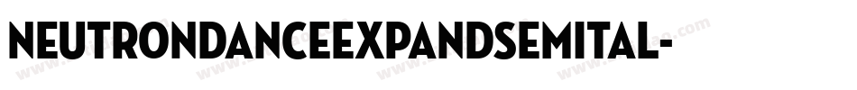 neutrondanceexpandsemital字体转换