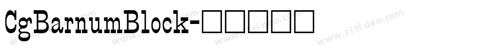 CgBarnumBlock字体转换