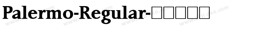Palermo-Regular字体转换
