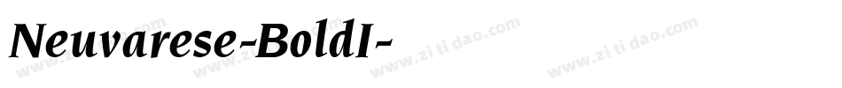 Neuvarese-BoldI字体转换