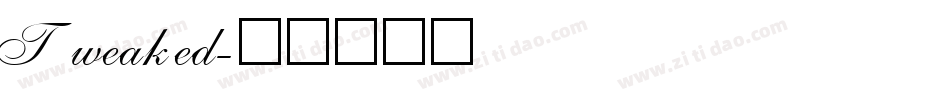 Tweaked字体转换