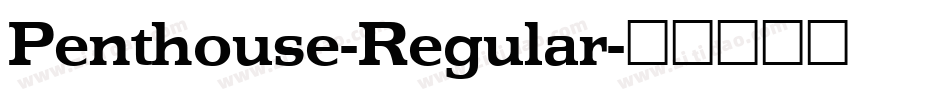 Penthouse-Regular字体转换