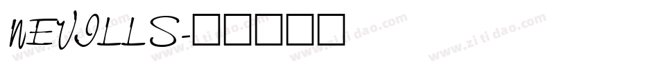 NEVILLS字体转换