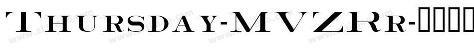Thursday-MVZRr字体转换