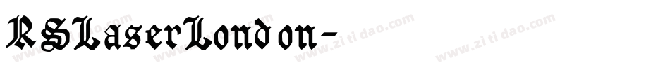 RSLaserLondon字体转换