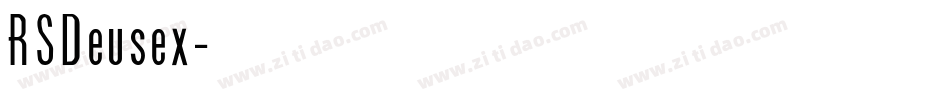 RSDeusex字体转换