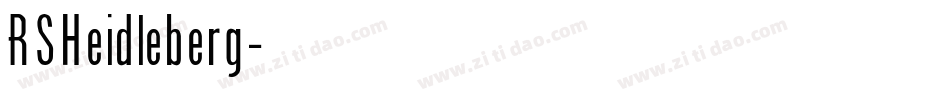 RSHeidleberg字体转换