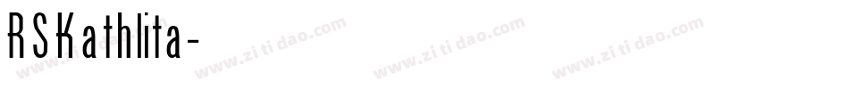 RSKathlita字体转换