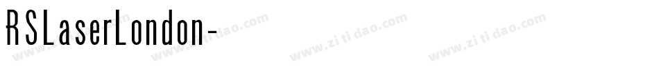 RSLaserLondon字体转换