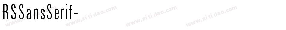 RSSansSerif字体转换