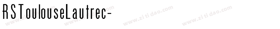 RSToulouseLautrec字体转换