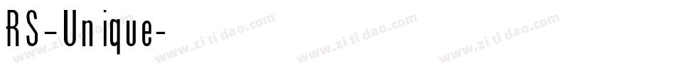 RS_Unique字体转换