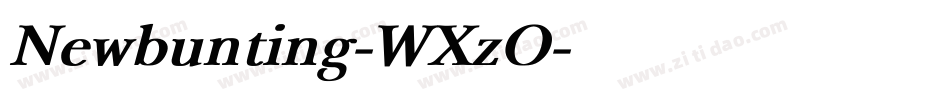 Newbunting-WXzO字体转换