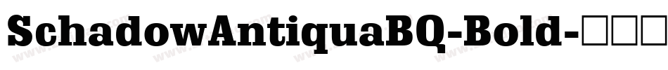 SchadowAntiquaBQ-Bold字体转换