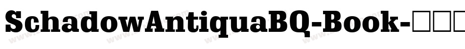 SchadowAntiquaBQ-Book字体转换