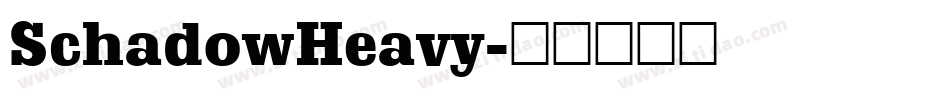 SchadowHeavy字体转换