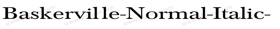 Baskerville-Normal-Italic字体转换