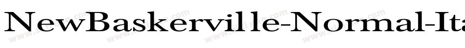NewBaskerville-Normal-Italic字体转换
