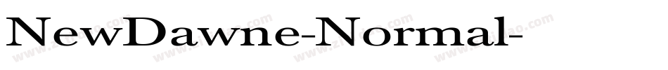 NewDawne-Normal字体转换