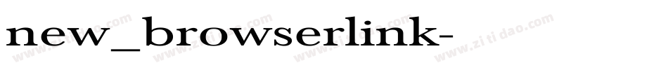 new_browserlink字体转换