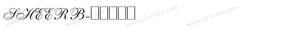 SHEERB字体转换