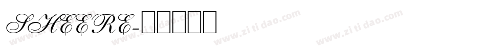 SHEERE字体转换