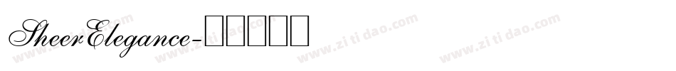 SheerElegance字体转换