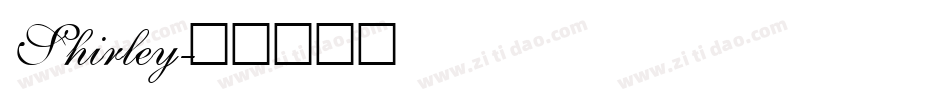 Shirley字体转换