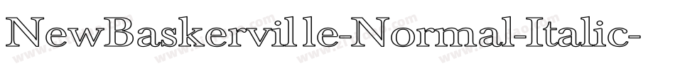 NewBaskerville-Normal-Italic字体转换