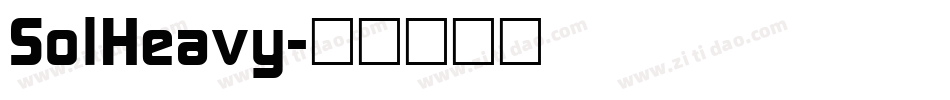 SolHeavy字体转换