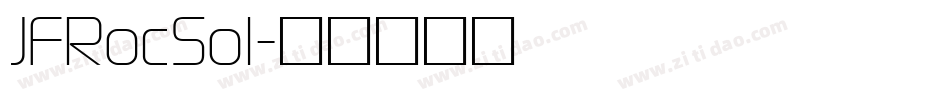JFRocSol字体转换