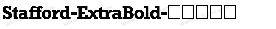 Stafford-ExtraBold字体转换
