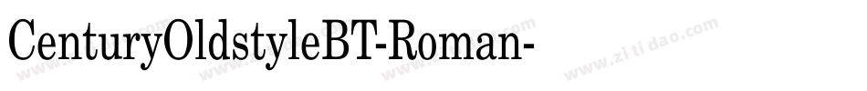 CenturyOldstyleBT-Roman字体转换