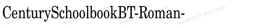 CenturySchoolbookBT-Roman字体转换