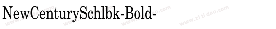 NewCenturySchlbk-Bold字体转换