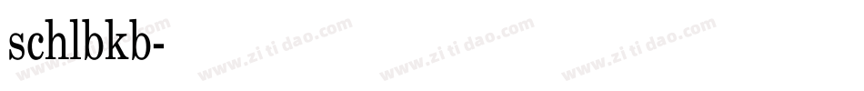 schlbkb字体转换