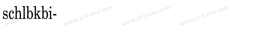 schlbkbi字体转换