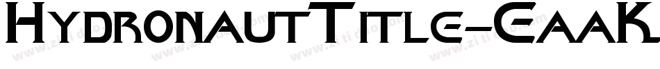 HydronautTitle-EaaK8字体转换