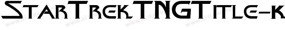 StarTrekTNGTitle字体转换