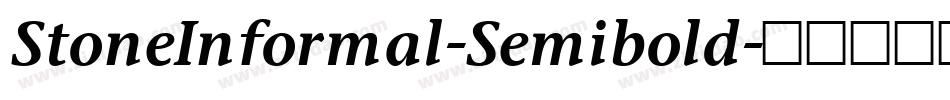 StoneInformal-Semibold字体转换