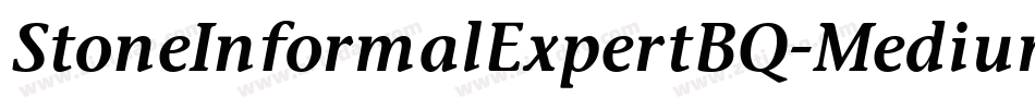 StoneInformalExpertBQ-Medium字体转换