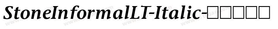 StoneInformalLT-Italic字体转换