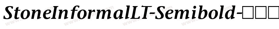 StoneInformalLT-Semibold字体转换