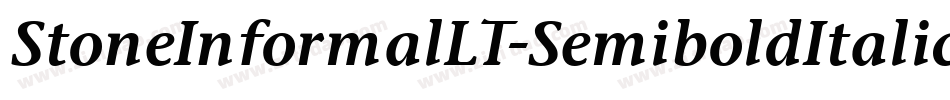 StoneInformalLT-SemiboldItalic字体转换