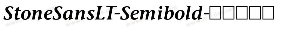 StoneSansLT-Semibold字体转换