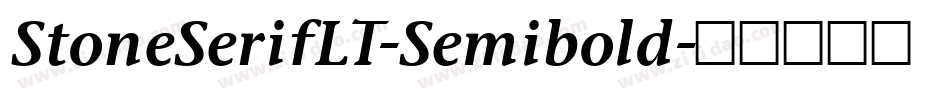 StoneSerifLT-Semibold字体转换