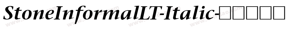StoneInformalLT-Italic字体转换