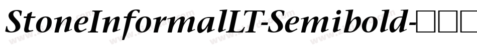 StoneInformalLT-Semibold字体转换